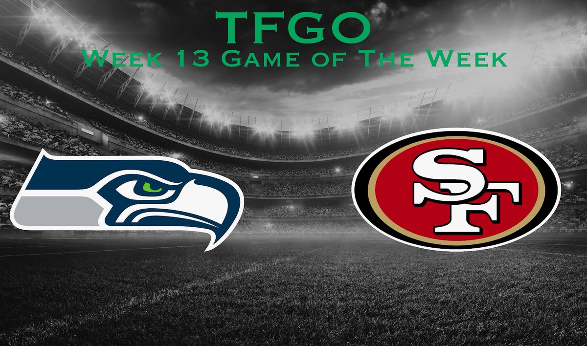 TFGOanalytics's tweet photo. We predict @TFGO49ers at Seahawks will be a great defensive battle that could end up having playoff implications. https://t.co/MMyvhn4DPO