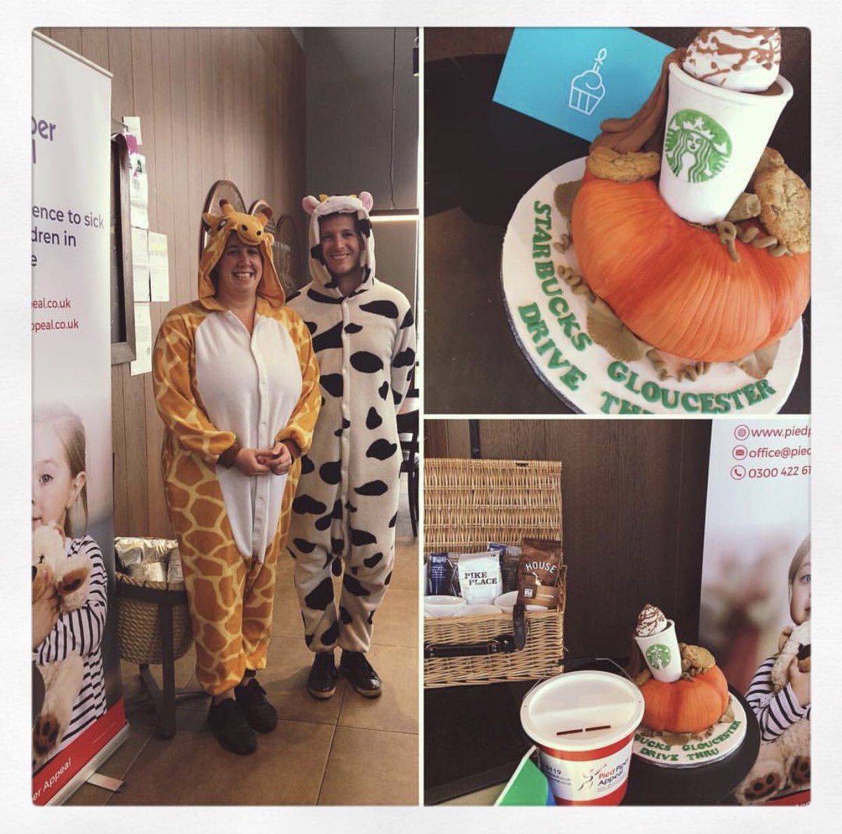 PiedPiperAppeal's tweet photo. Thanks to @StarbucksGDT this weekend celebrating their First Birthday &amp; Raising money for Pied Piper @philjoule @Glosnewsevents @PunchlineGlos #its4thekids https://t.co/8yBcpNEDT3
