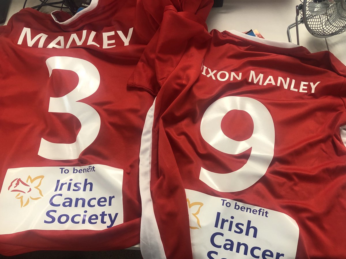 KevinDCoolock's tweet image. Jerseys sorted for @IrishCancerSoc charity match. Tomorrow Saturday 22nd September. Kick Off 11am - CIE Grounds, Coldcut Road, Clondalkin #Charity #IrishCancerSociety #CountryMusic