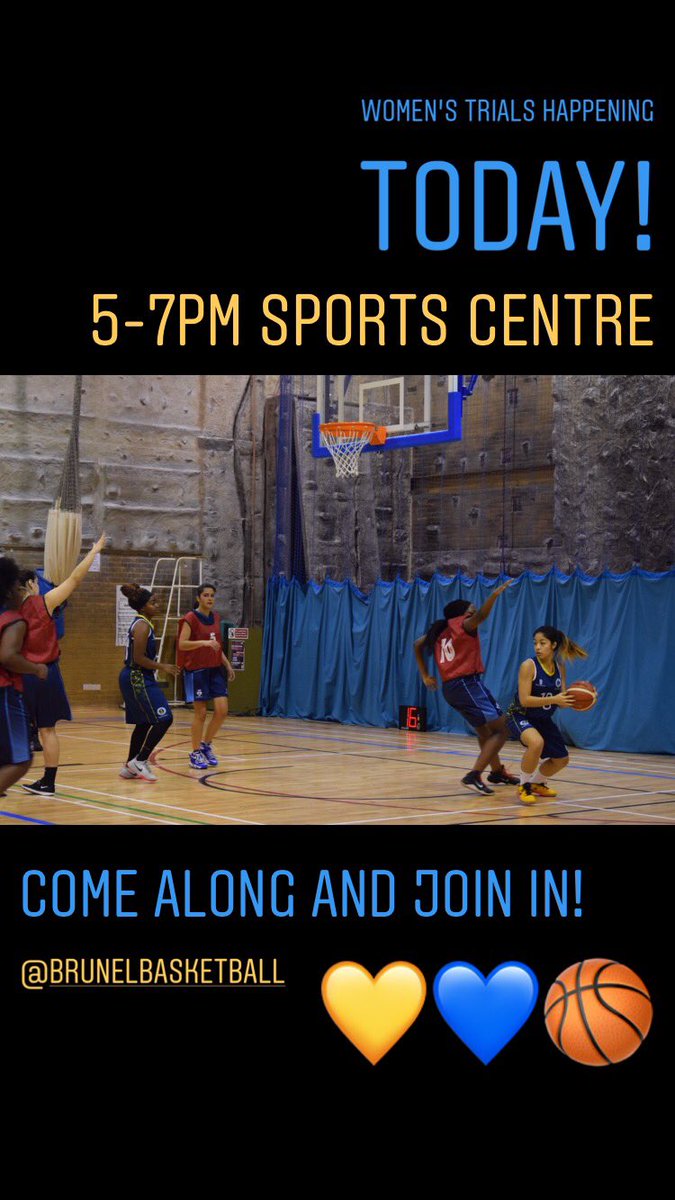 Get down to the sport centre today at 5pm for a taster session for our undefeated women’s basketball team!