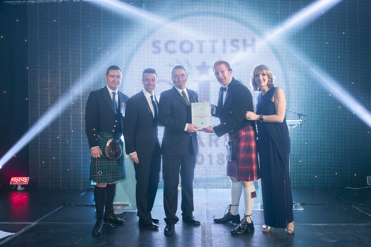 We're going into the weekend in high spirits after last night's Scottish Gin Awards. 
We were thrilled to receive the award for Innovation of the Year for our special edition collaboration with RBGE, Edinburgh Gin 1670, plus scooping Growth Business of the Year. 
G&amp;Ts all round!
