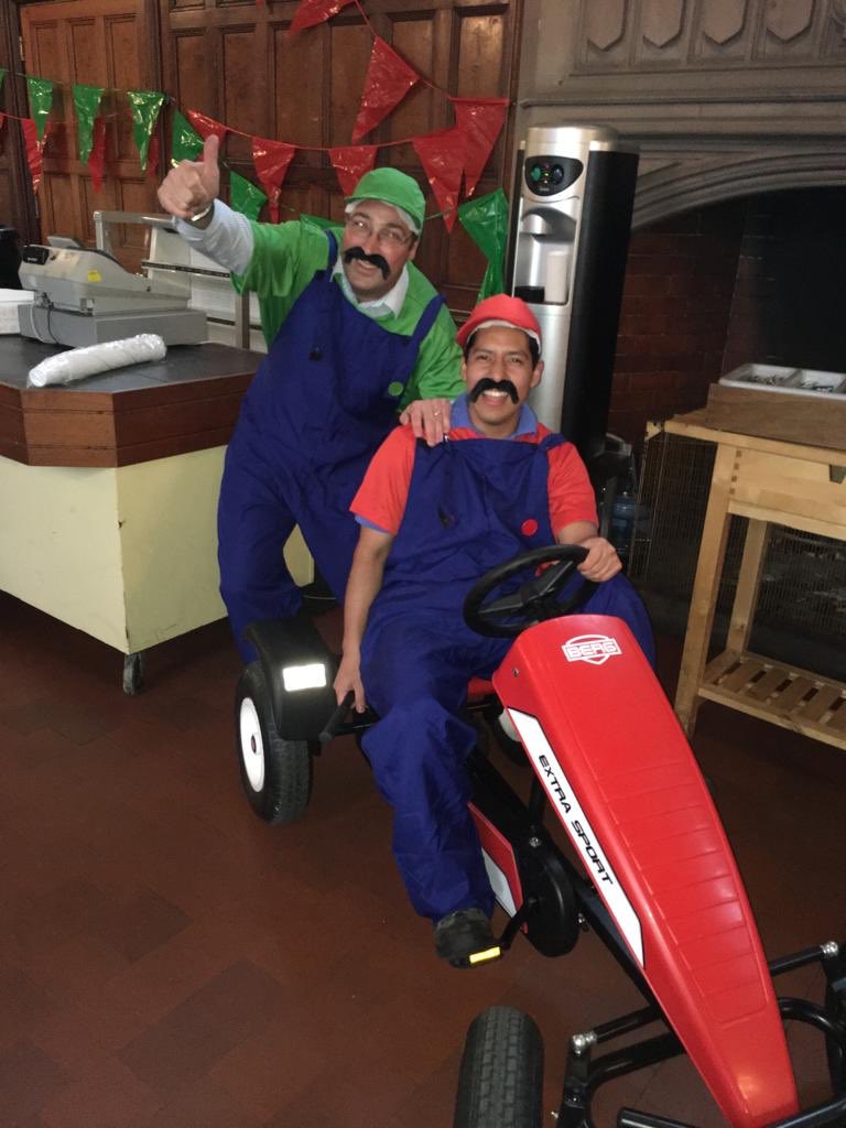 CCBBoarding's tweet photo. Last night the dining hall was transformed into Mushroom Kingdom for our first themed dinner of the year. During the week boarders received their personalised invitations to the Super Mario themed event however they didn’t expect Mario and Luigi to join the party! #Iloveboarding https://t.co/aQ8WxtkFVk
