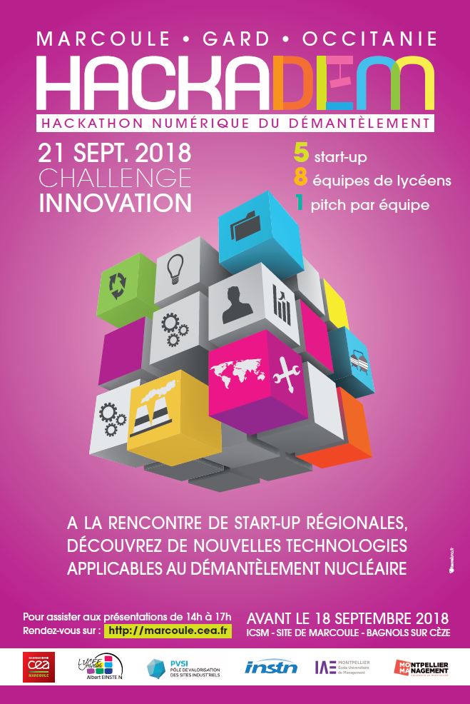 Occitanie's tweet photo. Proposer aux #lycéens un challenge sur les enjeux de demain, c'est la bonne idée du #Hackadem2018 du @CEAMarcoule 💡
Un #hackathon sur le #DémantèlementNucléaire avec des #startup régionales.
À la clé, penser les futurs #métiers 👏
__
@CaroleDelga @kamelchibli @NadiaPellefigue https://t.co/jZSfvTESHJ