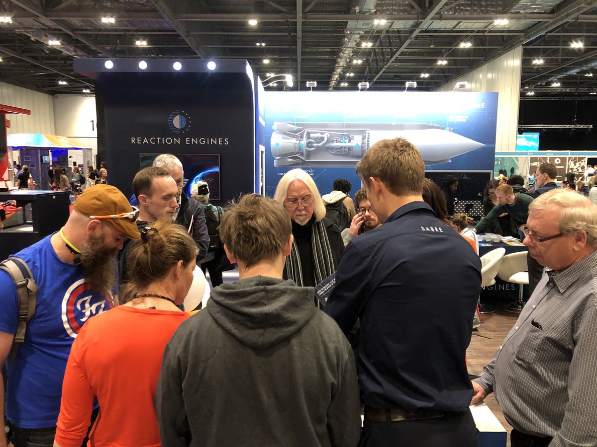 ReactionEngines's tweet photo. Very busy on the stand today. Lots of interested visitors learning about #SABRE if you would like to find out more come and speak to the team, we are on stand 2121 in the #engineeringzone @newscilive #NSLive https://t.co/nTMIIFq6ii