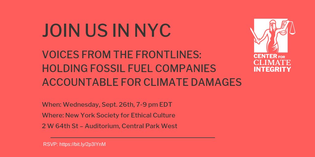 climatecosts's tweet image. Hurricanes, typhoons, heatwaves—the costs and consequences of #climatechange are here and growing. Join us on Sept. 26th for a convening of first-person voices who have lived these realities and are fighting for #climateliability now. 

RSVP: bit.ly/2p3IYnM