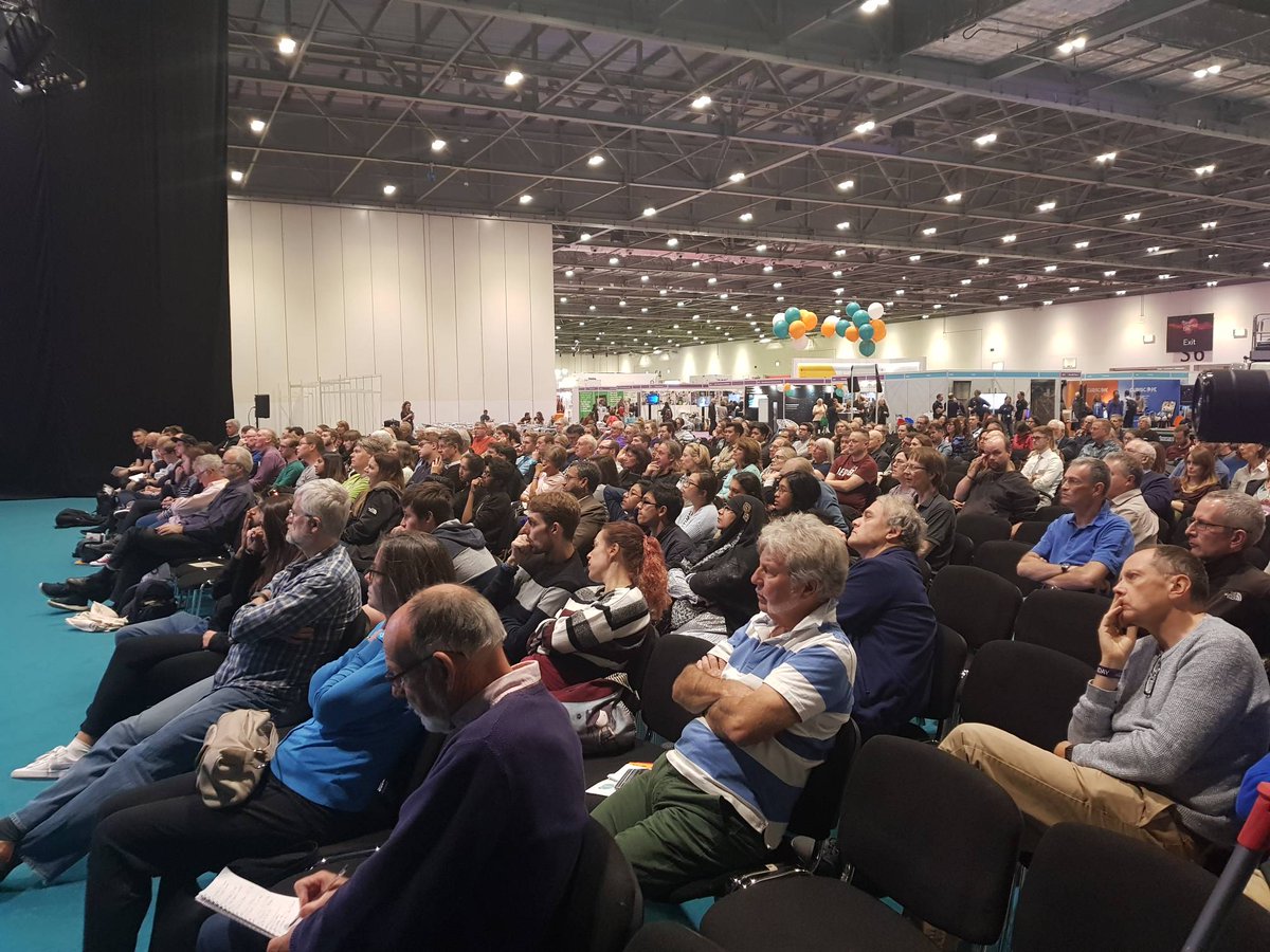 BAESystemsplc's tweet image. Captivated audience at the #TechnologyZone stage listening to @BAESystems_AI &apos;s Joseph Rooke discussing the most audacious attempted Bank Heist in history @newscilive #NSLive