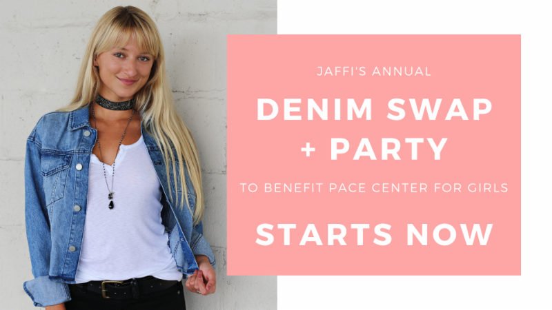 Clean out your closet for a cause... support the Pace Canter for Girls at Jaffi's Annual Denim Swap NOW! conta.cc/2COzCWz