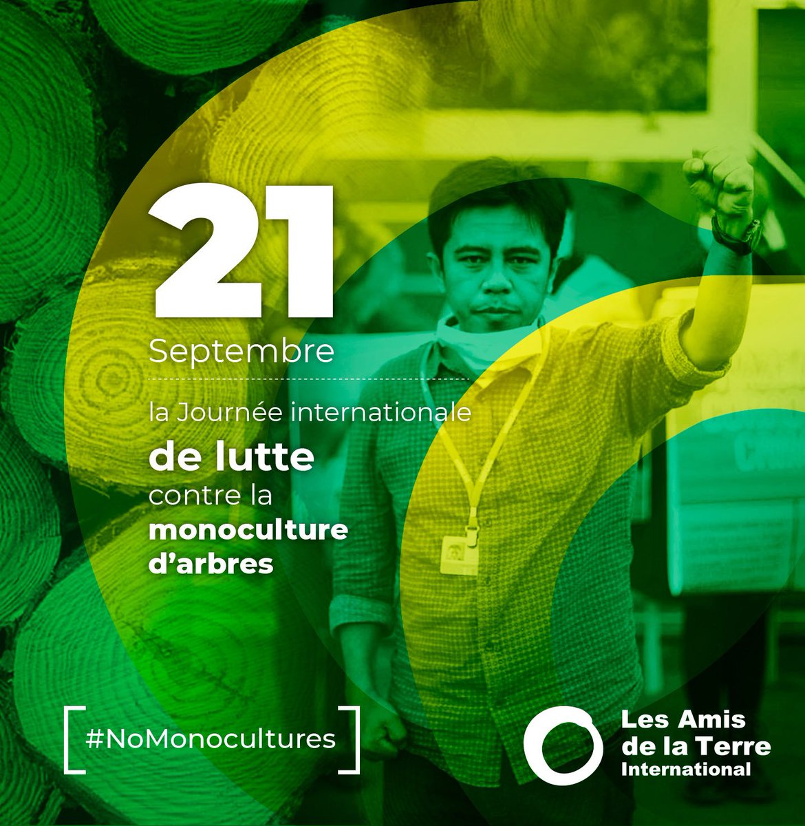Aujourd’hui, c’est la Journée internationale de lutte contre la monocul-ture d’arbres. C’est un bon moment pour rappeler <a href="/FAO/">Food and Agriculture Organization</a> que les planta-tions ne sont pas des forêts. Ensemble, nous pouvons arrêter l’expansion des monocultures d’arbres! #NoMonocultures wrm.org.uy/fr/index-par-t…