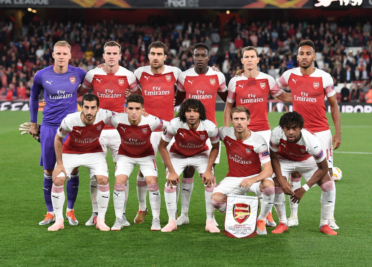 _nachomonreal's tweet image. Proud moment for me to captain @Arsenal. Feel very honoured. Great to start the @EuropaLeague campaign with a win! #COYG