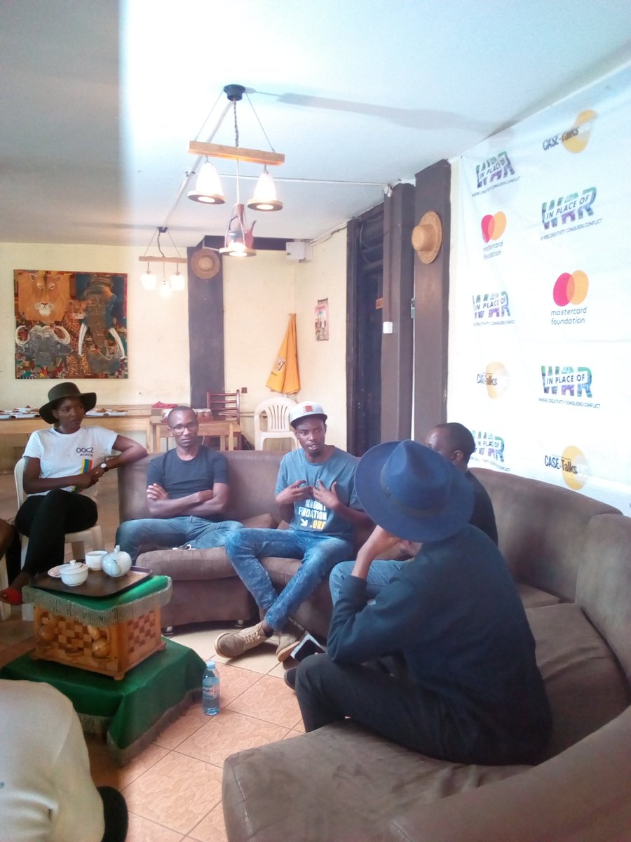 Sanyurabbitfarm's tweet photo. #CaseTalksUg happening now at Bunna Cafe Jinja. Cc @MastercardFdn @Inaplaceofwar @FaisalKiwewa @HangoutFdn @DaakiJoshua @skizarug @iankiryowa.
#Stnfst18 #JinjaColorFunRun #WTD2018. https://t.co/ebg2BQnsNX