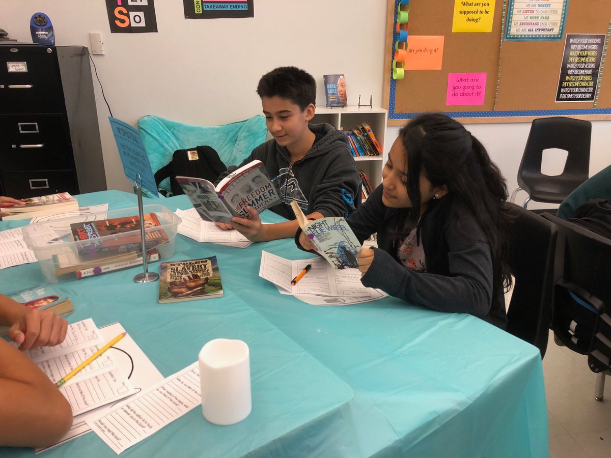 LHill_MPMS's tweet photo. We’re still “tasting books” in 3rd Block! #MPMSsponge https://t.co/NBcjBfNIq1