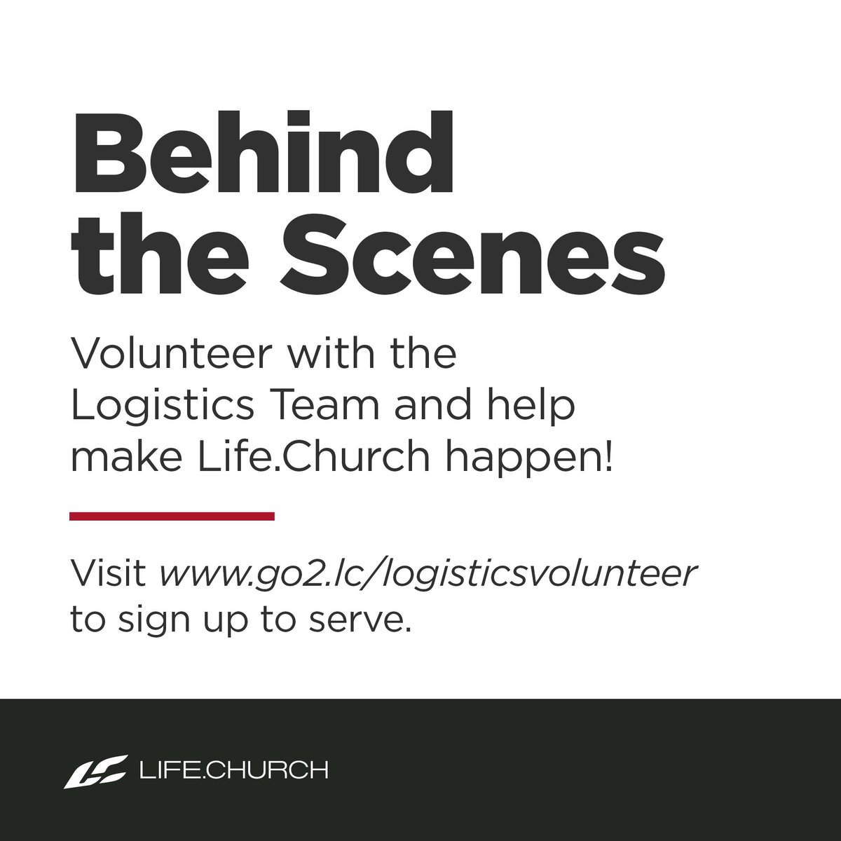 LCTechTeam's tweet image. Have a few free hours during the week? Volunteer with the Life.Church Logistics Team and help make  happen! Opportunities are available all over Oklahoma and online—visit go2.lc/logisticsvolun… to sign up!
