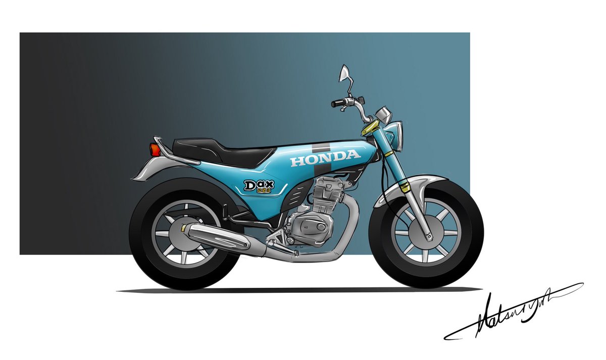 ট ইট র るーちぇ 50ccのバイクを中型 大型にリメイクするのにハマってます 第一弾は ホンダのダックス50を中型にリメイクして ダックス223 にしてみました