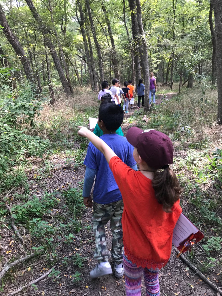 Exploring at the Outdoor Learning Center!