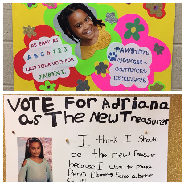 Ewhite124's tweet photo. It's so important to be involved in school. It really is great to have such strong leaders here, making sure their voices are heard! #rockthevote #PennESPanthers https://t.co/39tJtZf5b7