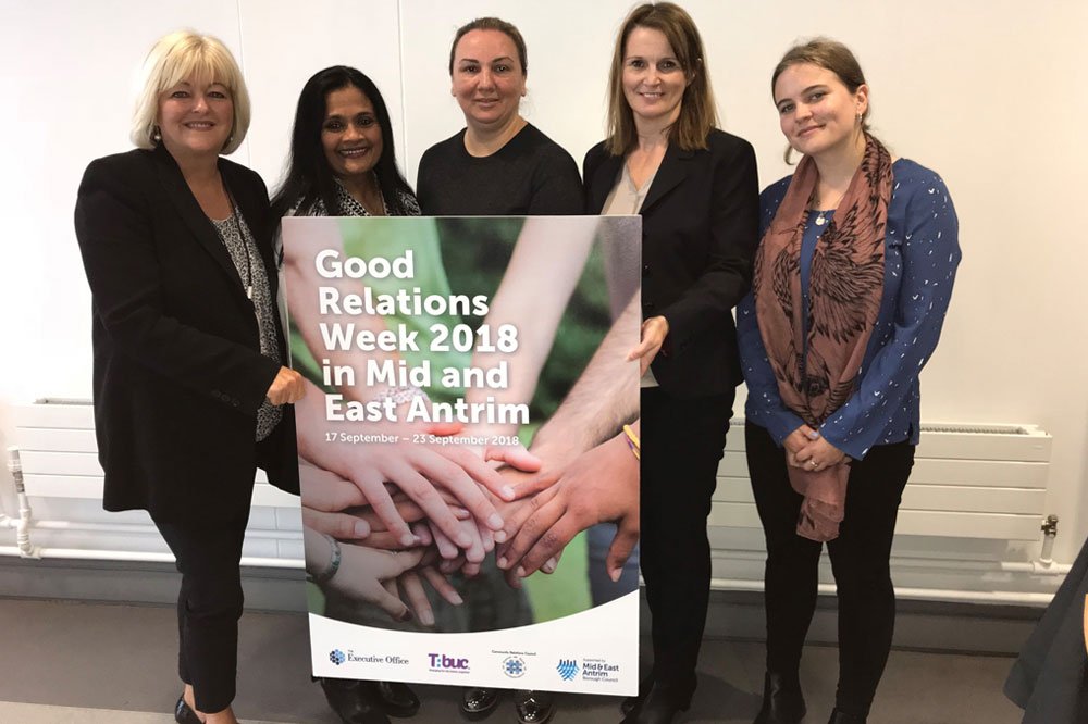 mea_bc's tweet photo. Say No to Hate Crime

A campaign to tackle hate crime has been front and centre of a number of events taking part in Good Relations Week 2018.

https://t.co/4ignqQj2sI

#GRWeek18 https://t.co/naNJZj99VK