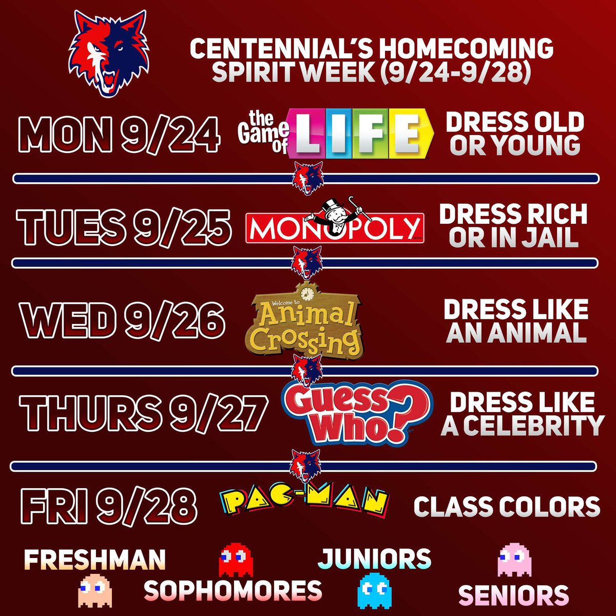 cehsstuco's tweet image. Homecoming 2018 starts next week!! Make sure to get your outfits this weekend!! We can’t wait to see all of you dressed up ❤️💙 #CoyotesGotGames