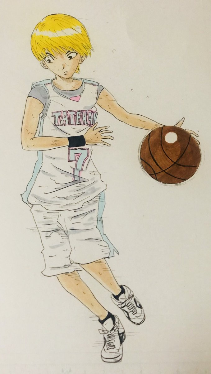 Dice K ダイスケ 女子バスケットボールシリーズ 中々臨場感が出ません もっともっと練習します バスケ漫画 アナログ絵描きさんと繋がりたい コピックイラスト