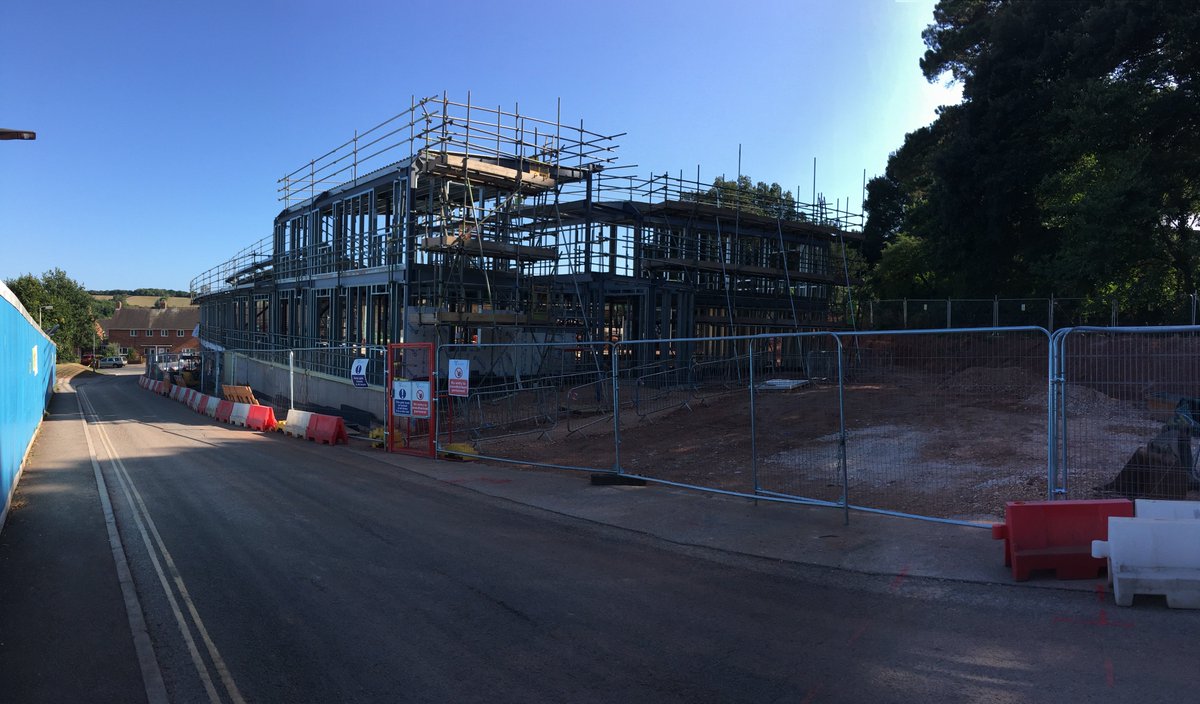 TonyPollintine's tweet photo. Grainge Architects Mother &amp; Baby Unit taking shape at Wonford Hospital site in Exeter https://t.co/Pm2yiXAJuj