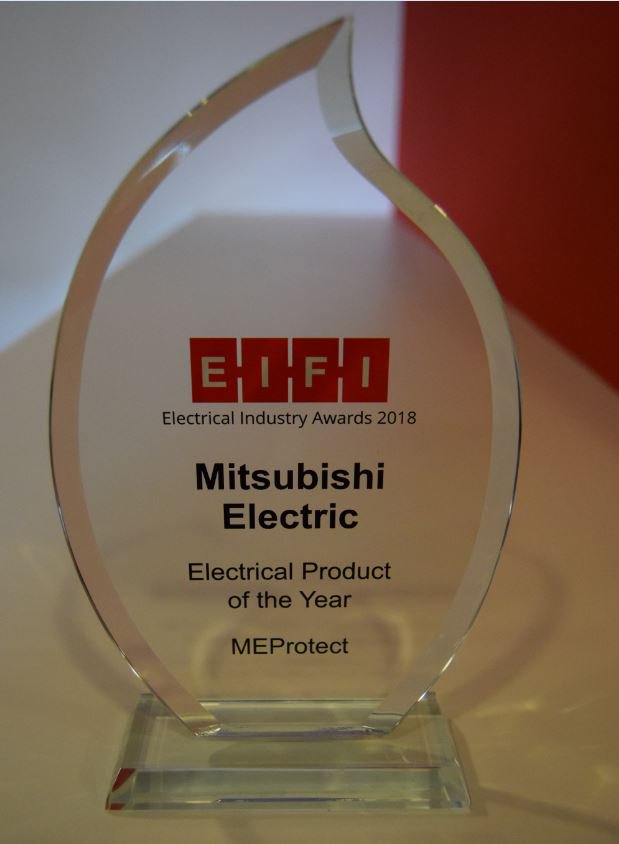 MEIrishbranch's tweet photo. Congratulations to the Mitsubishi Electric Irish Team on winning Electrical Product of the Year Award for the MEProtect Digital Protection Relay at the EIFI Electrical Industries Federation of Ireland Electrical Industry Awards 2018 #awards #EIFI #ProductoftheYear #MEProtect https://t.co/HD6xDfrSfB