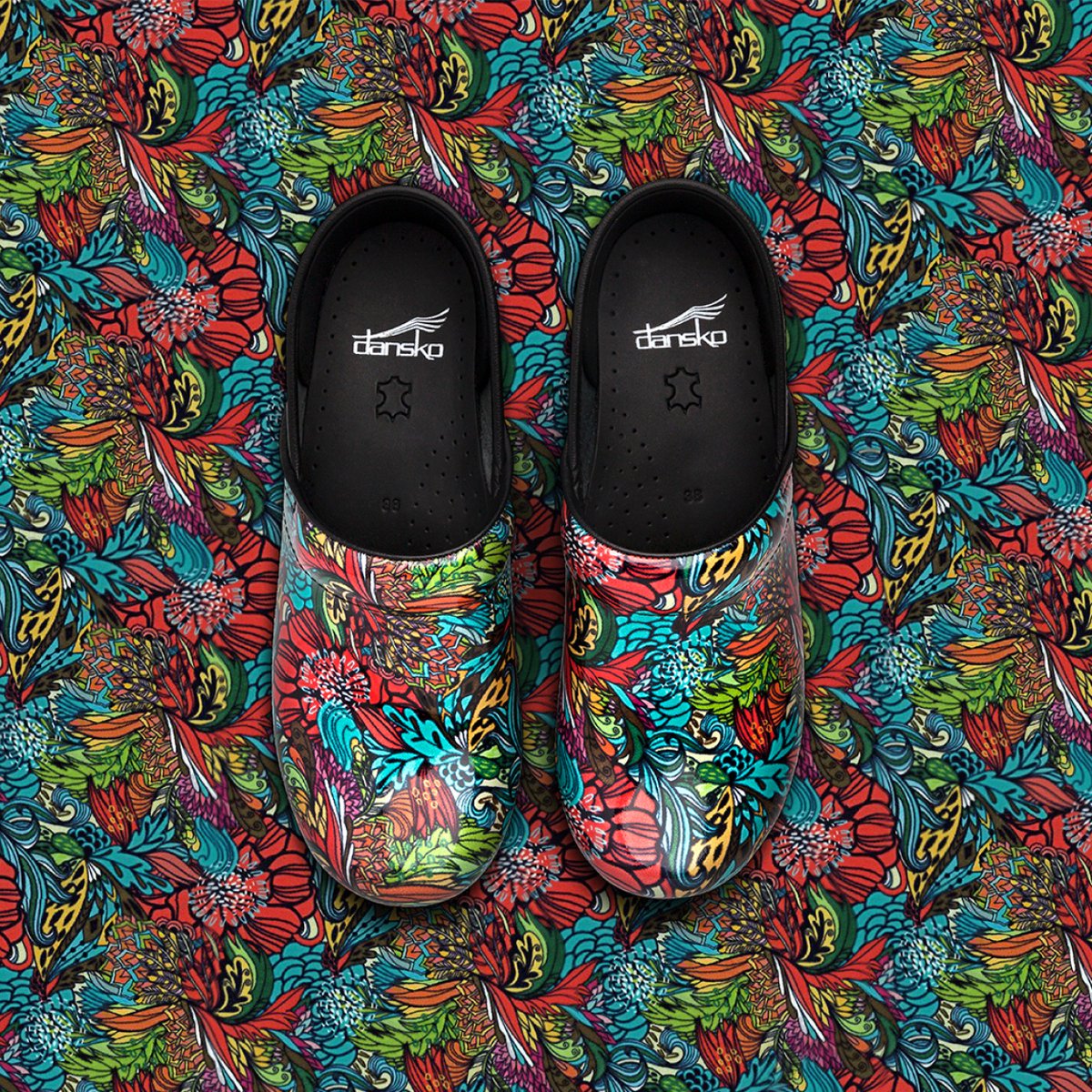 dansko deco floral patent