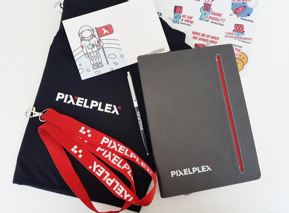 pixelplexinc's tweet photo. Here’s what a welcome kit for newcomers at #PixelPlex looks like😊
#welcomekit #newcomers https://t.co/S06JU3rQM2