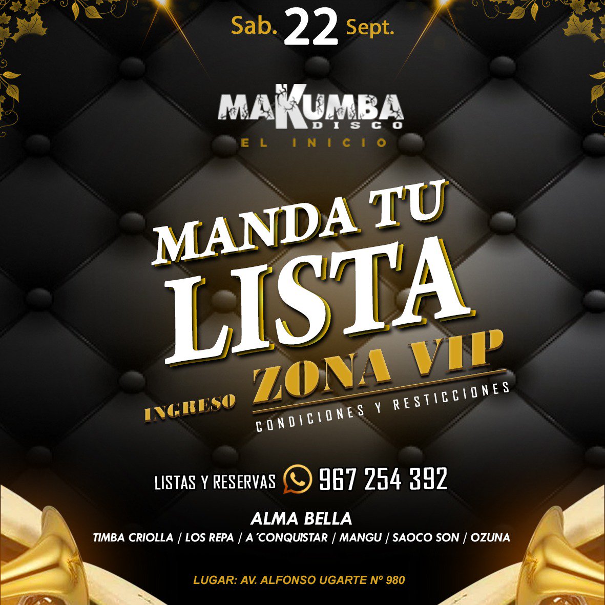 ChristianOblea's tweet photo. Mandanos tu lista... MAKUMBA DISCO... GRT 🇵🇪👊🇨🇺 https://t.co/d2mbxmKZ5w