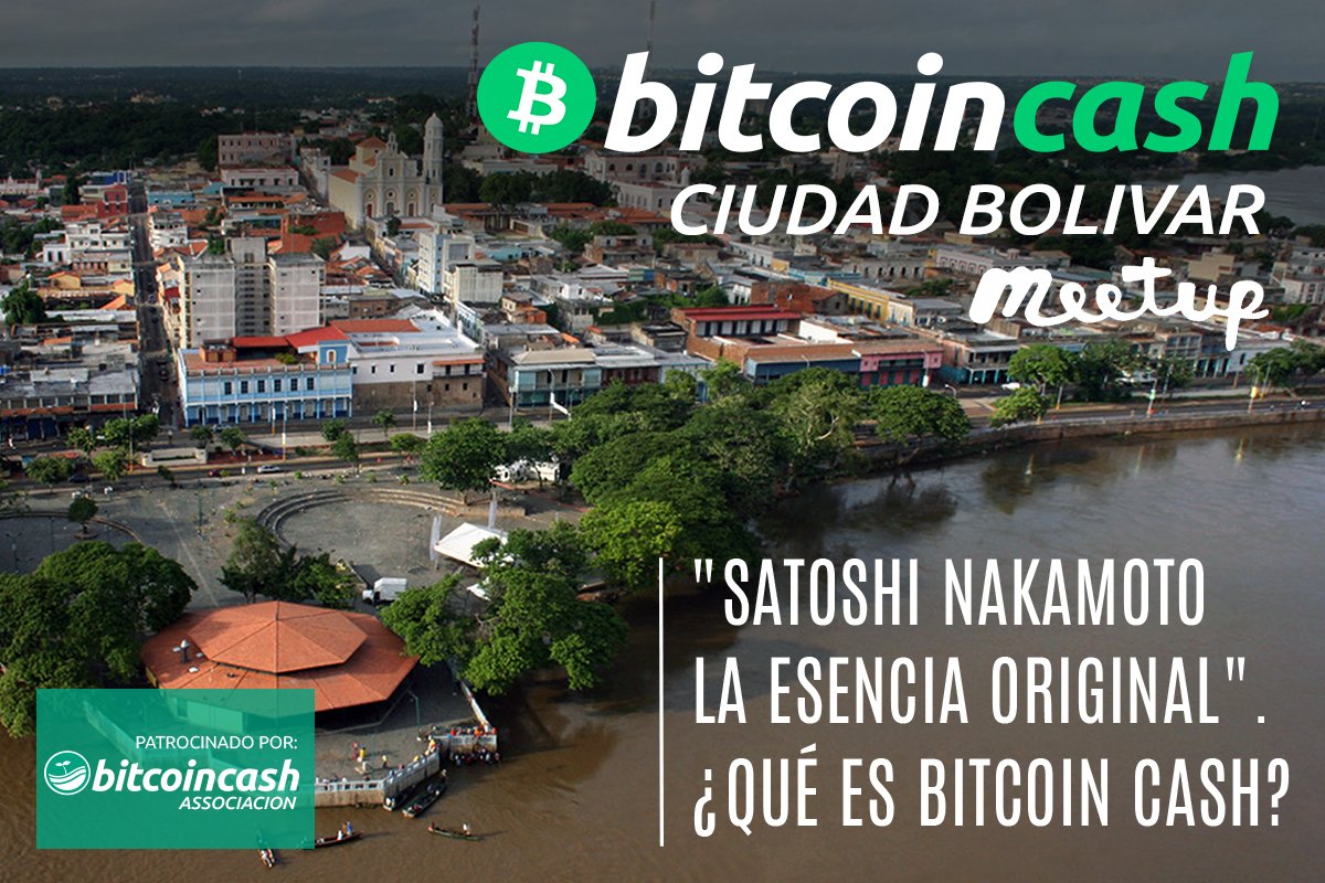 MercaDash's tweet photo. @BCHmeetups @BitcoinCashA @BCHAcarigua #BCHforEveryone #events-meetups @BchCumana Anunciamos nuestro proximo Meetup en la Historica Ciudad de Angostura. Recibir invitación a nuestro Meetup: visitar https://t.co/Nps21iXnyP / correo: bchcumana@gmail.com/ https://t.co/JYw8XzJxWT
