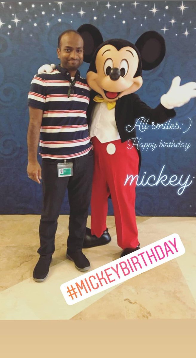 AsmithaRaghavan's tweet photo. #HBDmickey @ram86krishnan https://t.co/WA9cGfDsaF