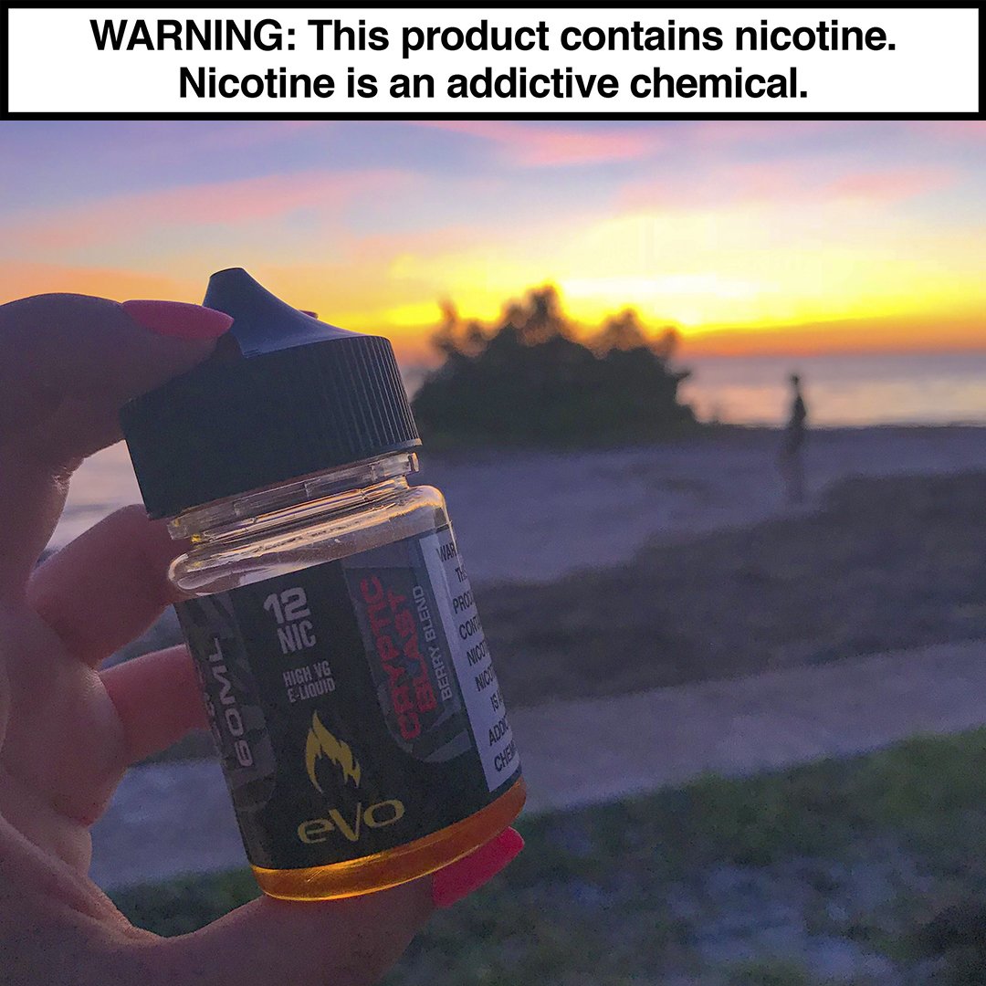 A day without a hit of fruity Cryptic Blast is like a day without sunshine🌞 #beach #sunsetporn #vape