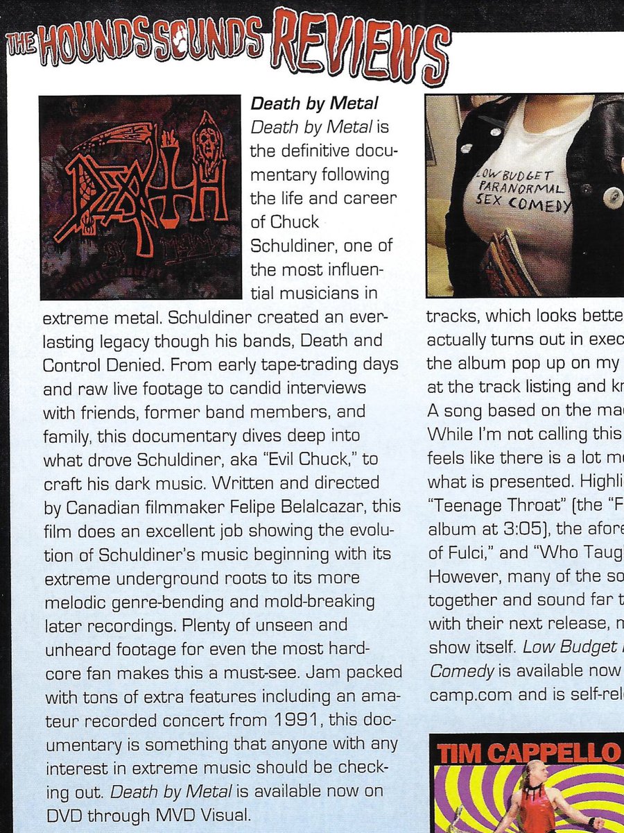 Philm_et_al's tweet photo. .@horrorhound likes my movie #fuckyea #DEATHbyMetaL #OnlyPrintIsReal #DeathMetal #ChuckSchuldiner #documentary https://t.co/2EE5j1vUmR