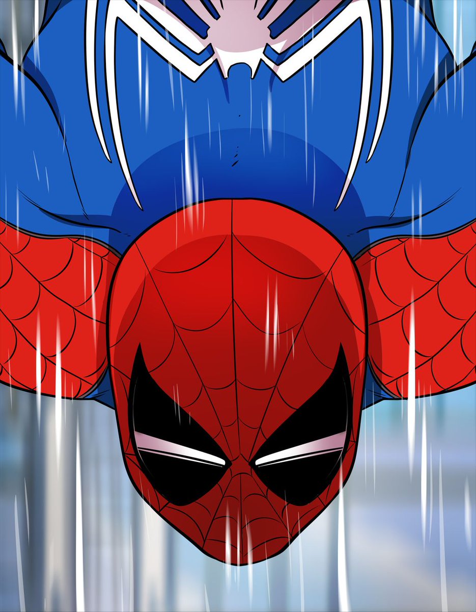 ReadySoup's tweet photo. Falling faster than a speeding bullet! https://t.co/CR6okc7ft9 #Spiderman #spidermanps4 #ps4 #comic #comics #webcomics #videogame #gamer #digital #digitalcomic #art #drawing https://t.co/YEQlpLWYsk