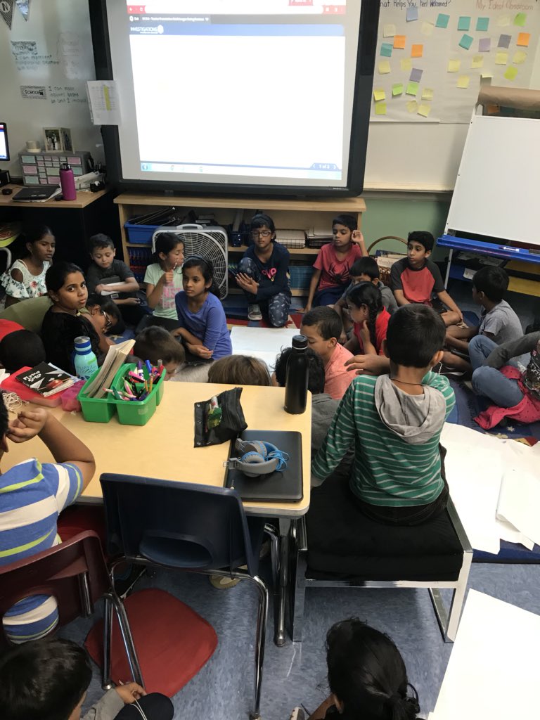 MissFischer4's tweet photo. Having a giant student-driven class discussion about our ten minute math with @loriamaral9 class! #lncproud #studentsteachingstudents #classdiscussions #habitsofdiscussion https://t.co/eakgwuZghY