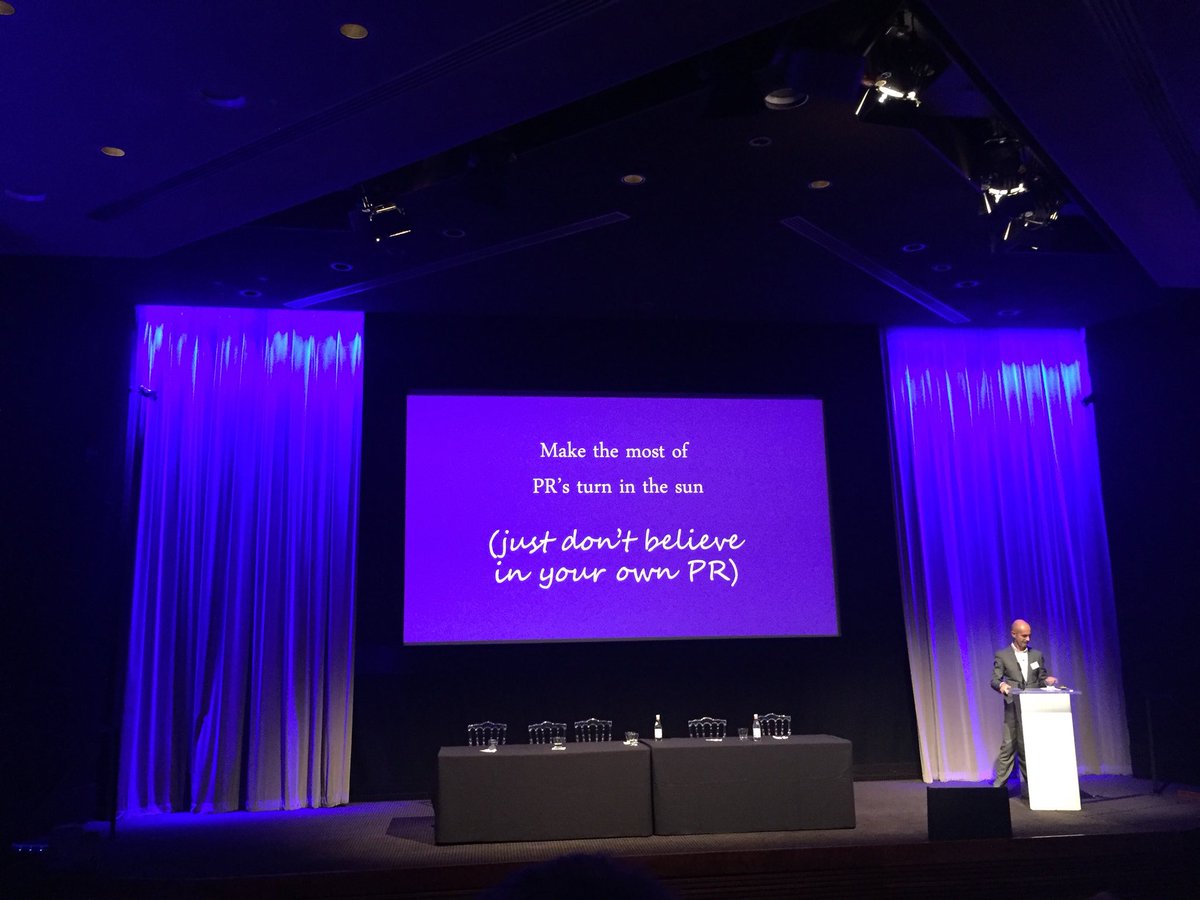 RidgwayJones's tweet photo. An inspiring end to the @PRCA_UK conference - time to embrace change and focus on getting a suntan. #PRCA2018 https://t.co/My281To4zW