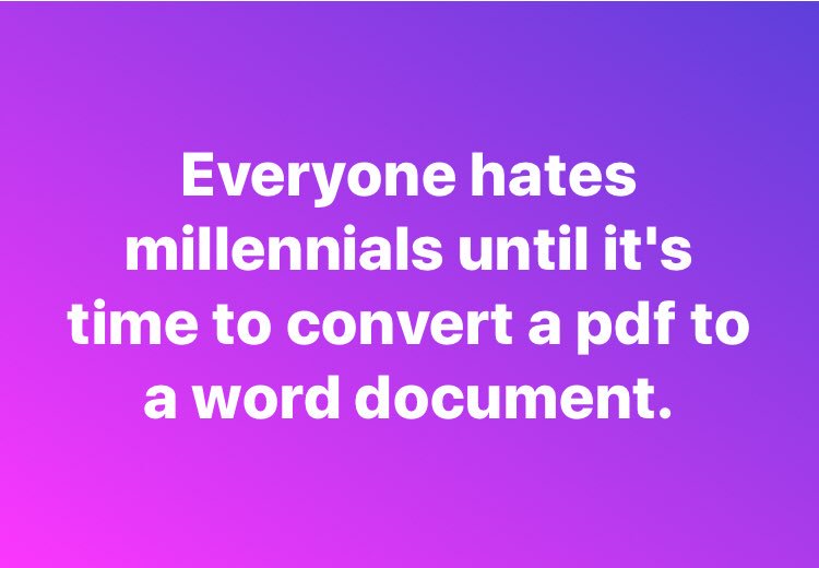 Etiquette_Heels's tweet photo. #Millennials https://t.co/Il6oJkgFy1
