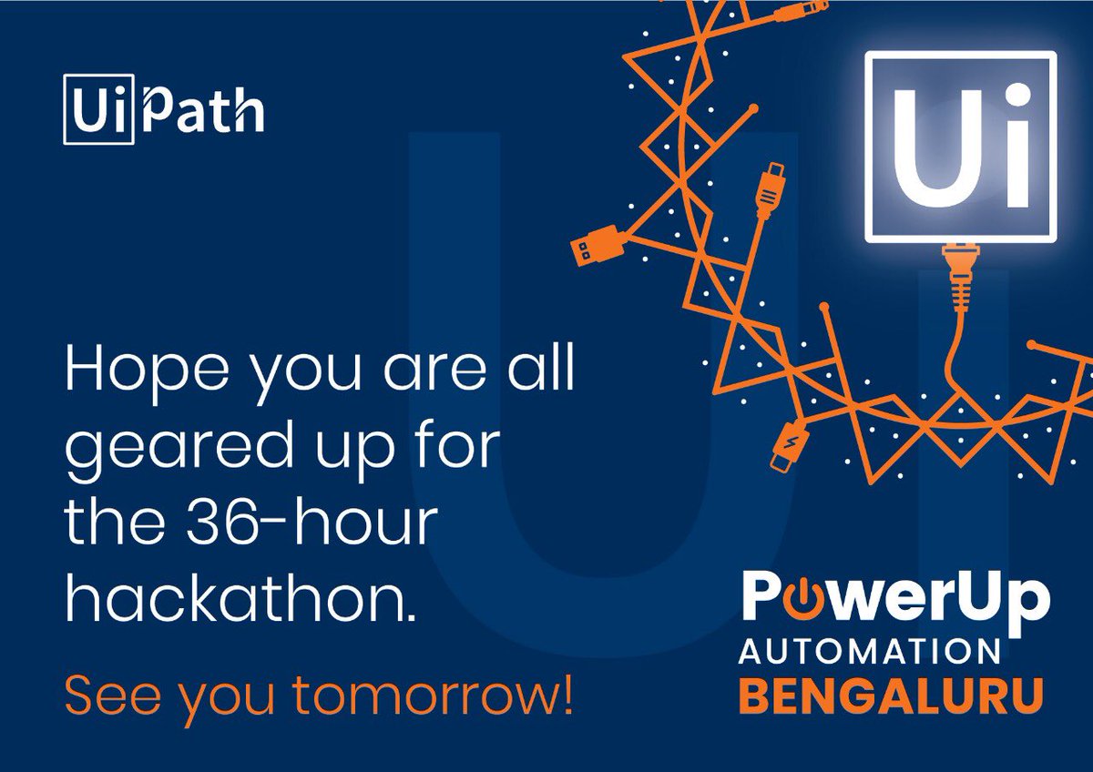 TejusVenkatesh's tweet image. @UiPath #PowerUpAutomation is in few hours! So excited to see you all tomorrow! #UiPathDev #Bengaluru #RPA #AI