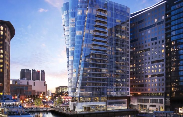 The #Boston #Seaport district will soon feature this #ModernBuilding, designed to mimic a billowy sail ow.ly/thLu30lU9Yx