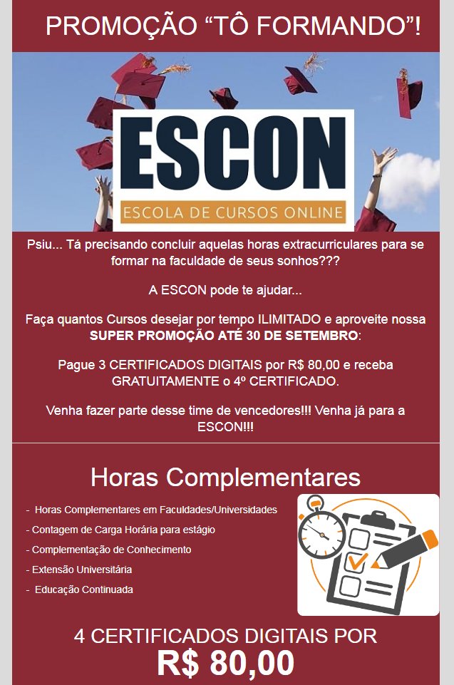 ESCON  Cursos Online Grátis Com Certificado