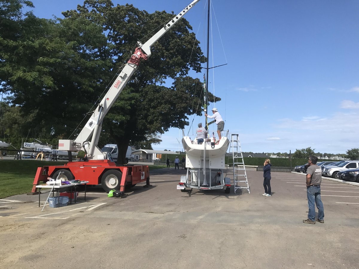 J70Worlds's tweet photo. Measurement is fully underway! #j70Worlds2018 #mhead #Marblehead https://t.co/v9YZA9Qlwn