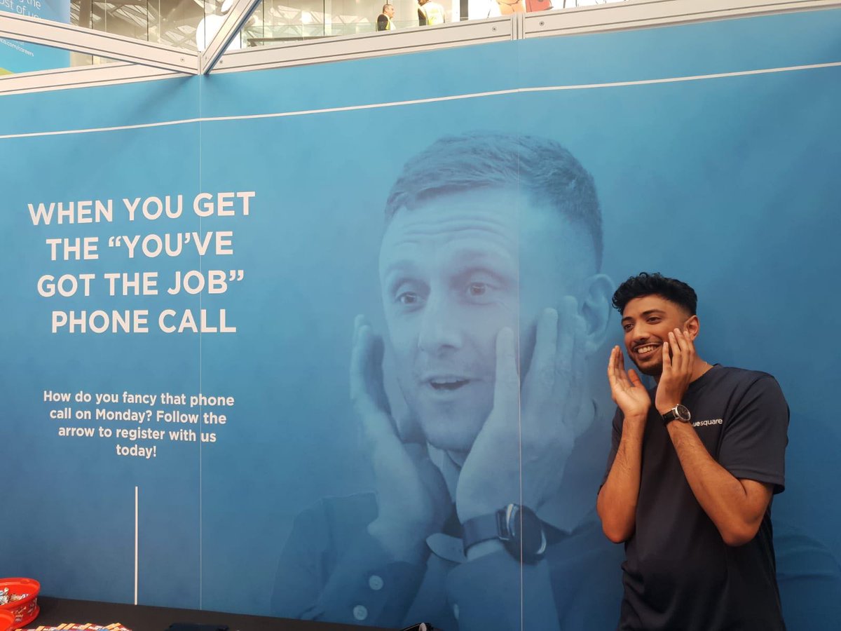lifeatbluesq's tweet photo. He got the call... #igotthecall #LondonJobShow https://t.co/r0DxegE2Pg