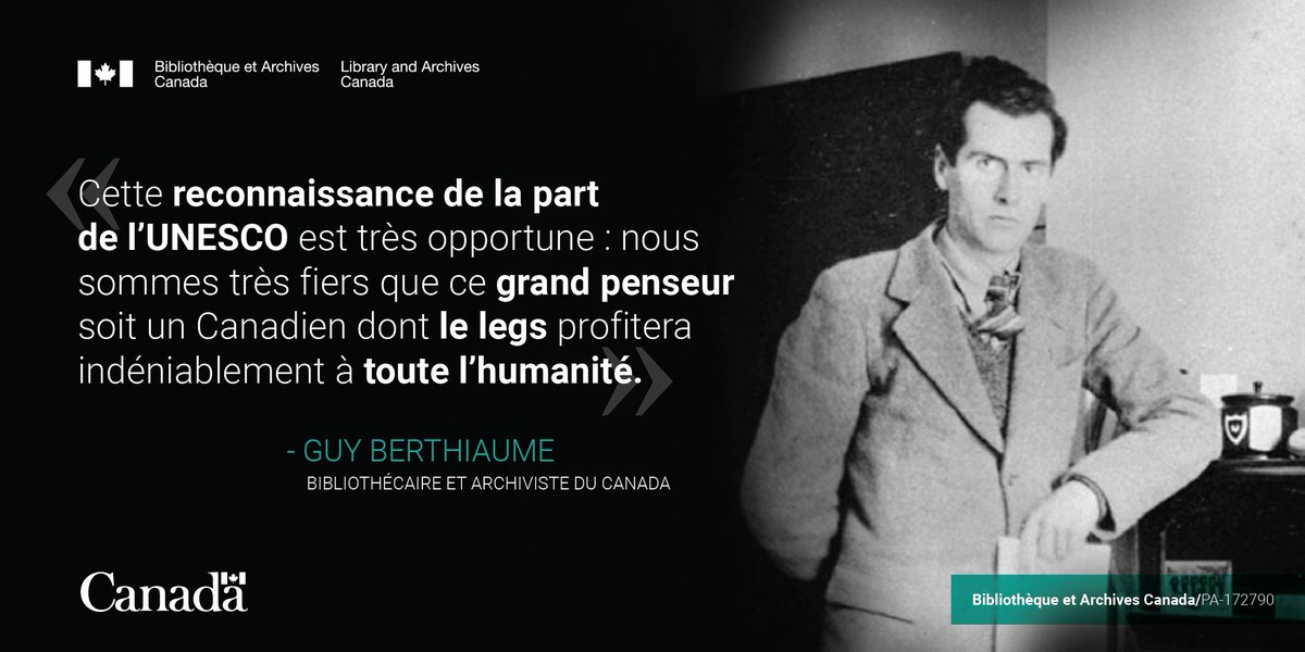 BiblioArchives's tweet photo. Les archives de #MarshallMcLuhan attirent des chercheurs du monde entier au #395BAC. En 2017 @UNESCO a inscrit les archives et la bibliothèque personnelle de McLuhan au Registre de la Mémoire du monde. https://t.co/ktiELzZvao https://t.co/KYNlPkQMuI