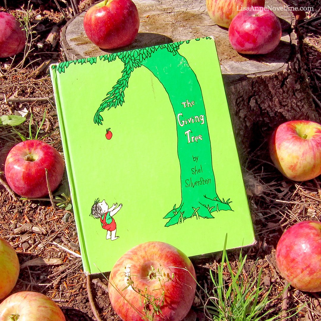 “Once there was a tree, and she loved a little boy.” 
― Shel Silverstein, The Giving Tree 🌳🍎✨ #quote #apples #applepicking #bestkidsbooks #amreading #amwriting #poetry #selfsacrifice #autumn #fall #kidlit #childrensbook #bookphotography