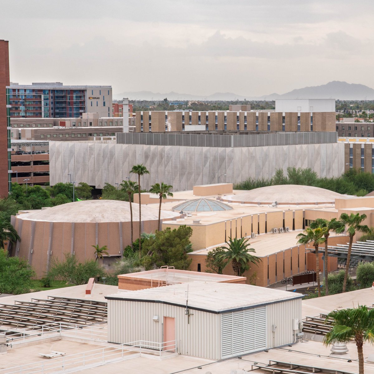 ASUTheCollege's tweet photo. Today's #ThenandNow features Armstrong Hall after its dedication in 1968 and today, now home to #asuCLAS.
Photo courtesy of University Archives Photographs, Arizona State University Library https://t.co/uV5FX5VGtR