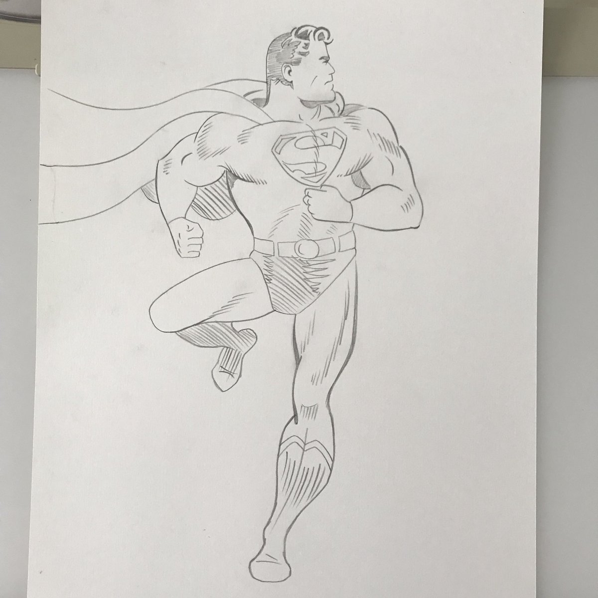 Superman pencils #manofsteel #superman #joeshuster #goldenage #goldenagesuperman #dccomics #pencils #ticonderoga #ticonderogapencils
