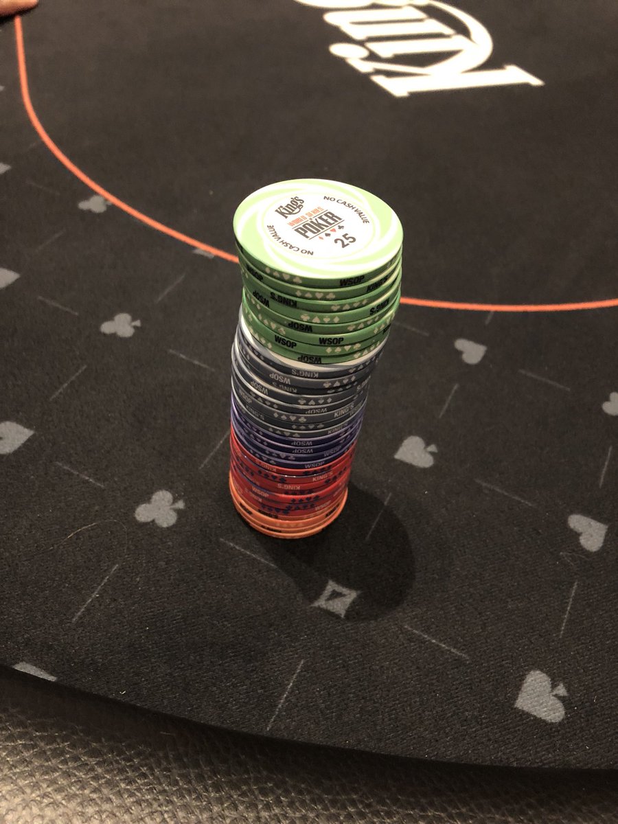 Pokerchunk's tweet photo. Day1 B of wsopc opening event. #brstaking #brstakinglive @brstaking @partypokerlive #letsgo https://t.co/lmSiXRSuUB