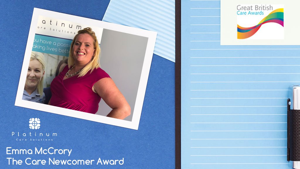platinum_careuk's tweet photo. A big congratulations to Emma who has been nominated for the Care Newcomer Award at the Great British Care Awards for her proactive approach from day one and always looking to help others! Good Luck Emma💙#GBCareAwards #healthcare #care https://t.co/WDiqduw1Hq