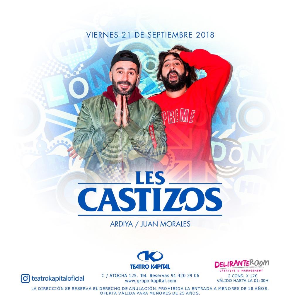 Hoy toca bailar doble!!

Bailes de tarde en CUENCA (Fiestas San Mateo) bailes de noche en MADRID <a href="/teatroKAPITAL/">Kapital OFICIAL</a> junto a la familia Castiza <a href="/lescastizos/">Lescastizos</a>