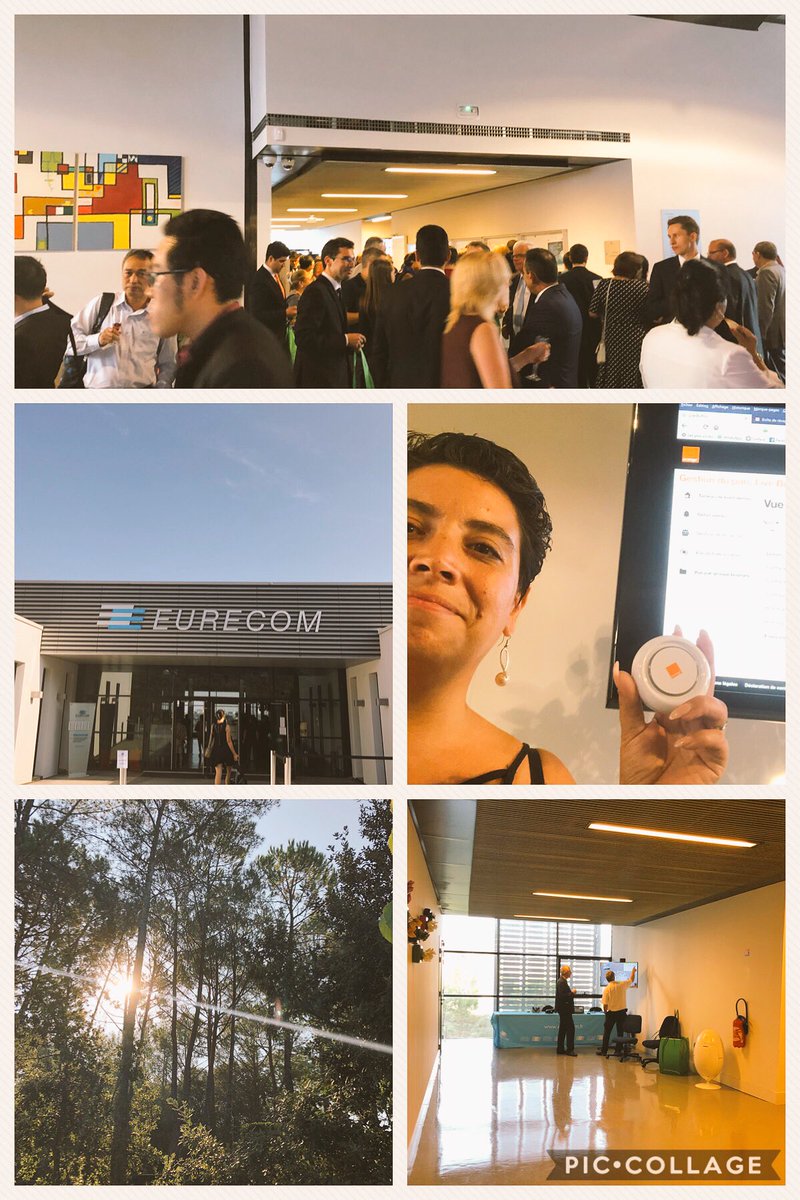 ludivinedealba's tweet photo. Allez hop les @amb_digit en pleine démo #livebutton et #5g pour accompagner les étudiants juste diplômés de l #eurecom même le vendredi soir ! https://t.co/0n5my9QzBJ