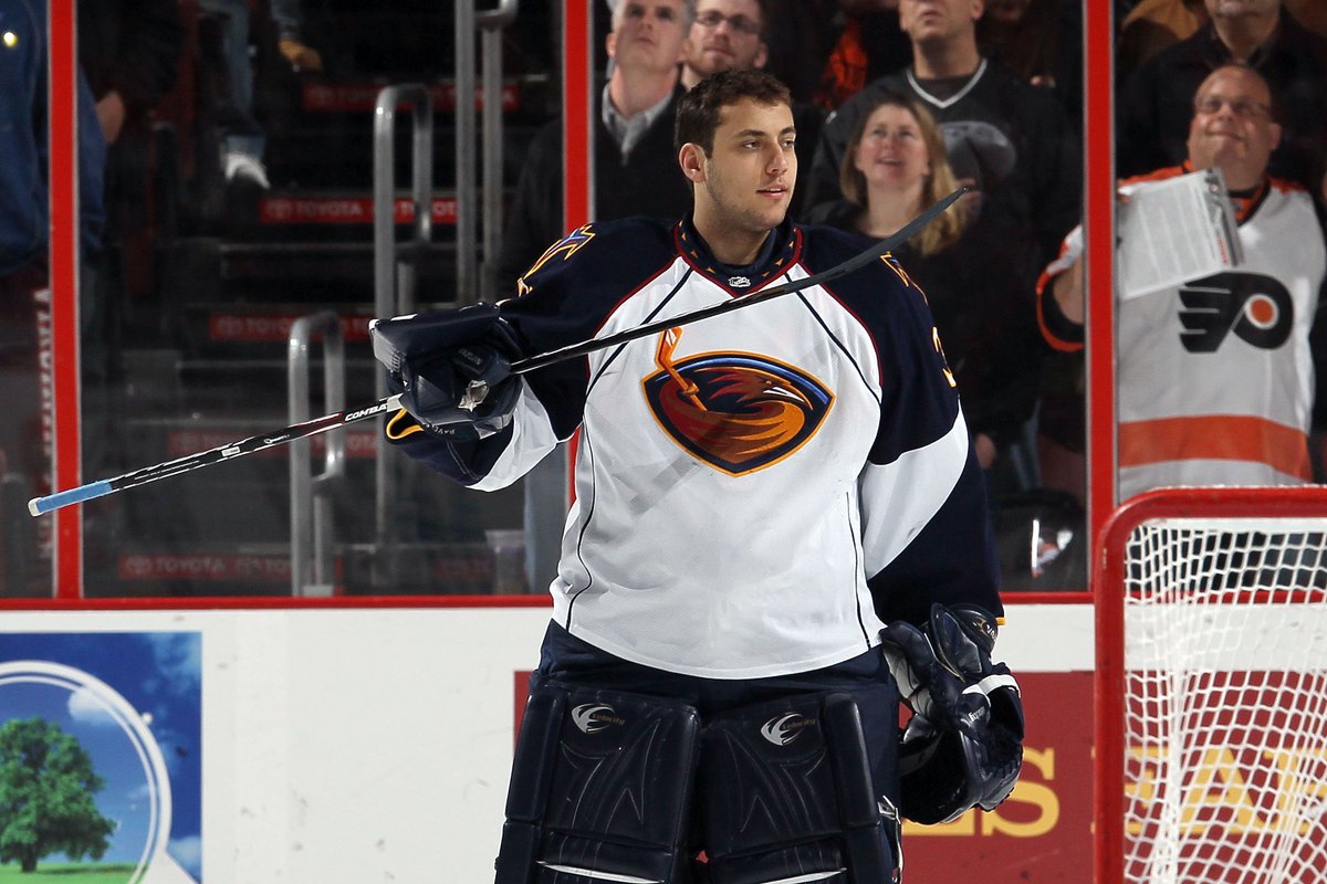 NHLPA's tweet image. Congratulations and a happy retirement to Ondrej Pavelec, who after a career that spanned 11 NHL seasons, announced his retirement yesterday. ply.rs/Wv0P30lV3F1