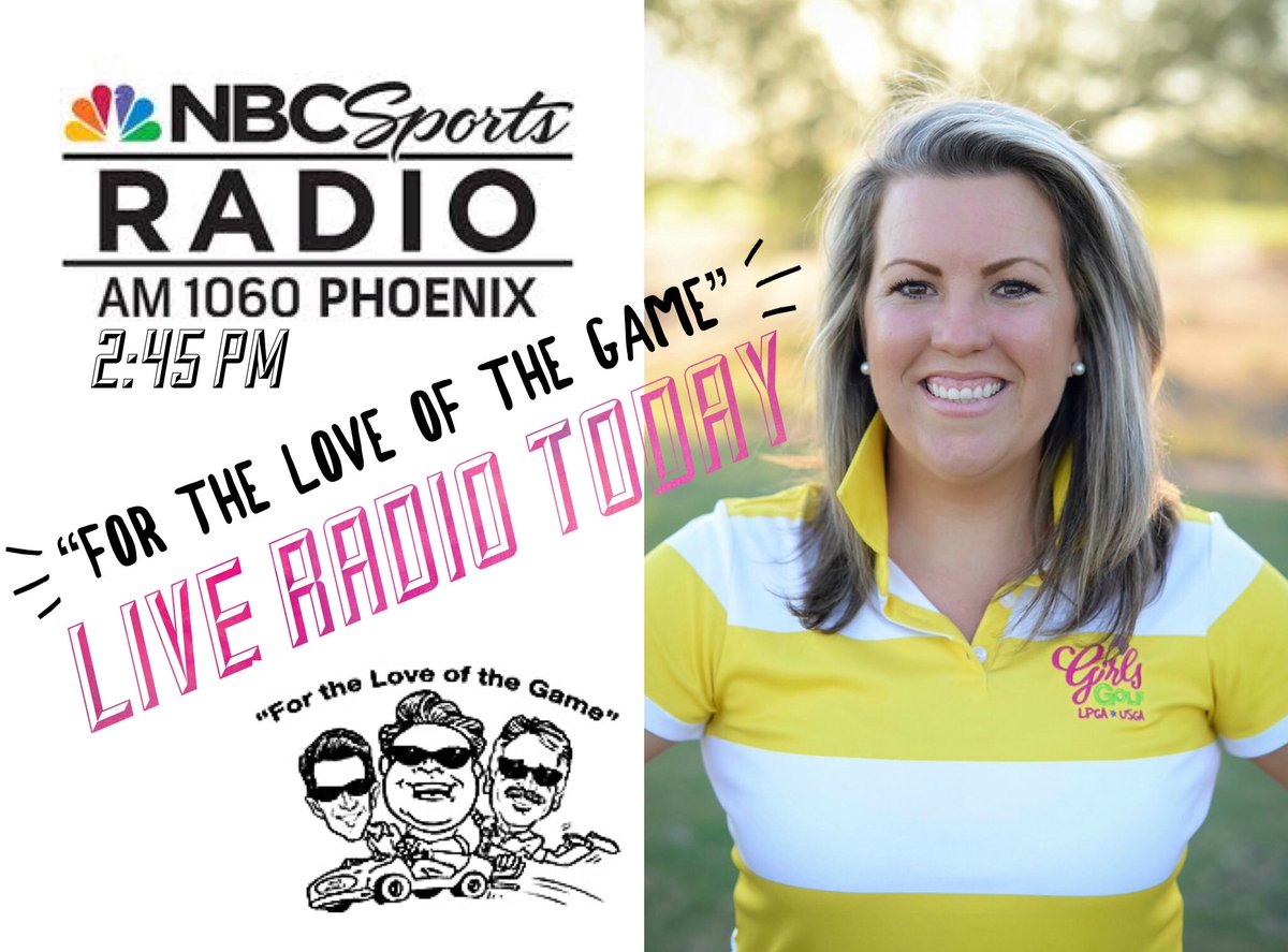4Luv_oftheGame's tweet photo. Today 1-2pm MST Listen Live https://t.co/cZVlo1R9Y2 Erin @grizwaldglfs @azwomensgolf /Cori Matheson @Corigolf @GirlsGolfofPhx / Exec Dir @Scott_McNevin @JuniorGolfofAZ #ArizonaGolf https://t.co/l9PqbIYd1W